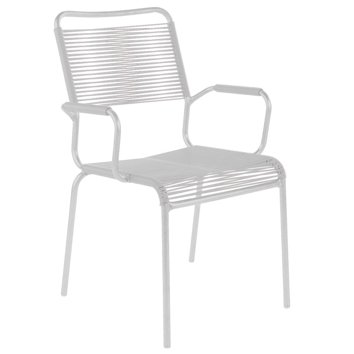 Schaffner Rigi Fauteuil Spaghetti avec accoudoirs Blanc 90 Blanc 90