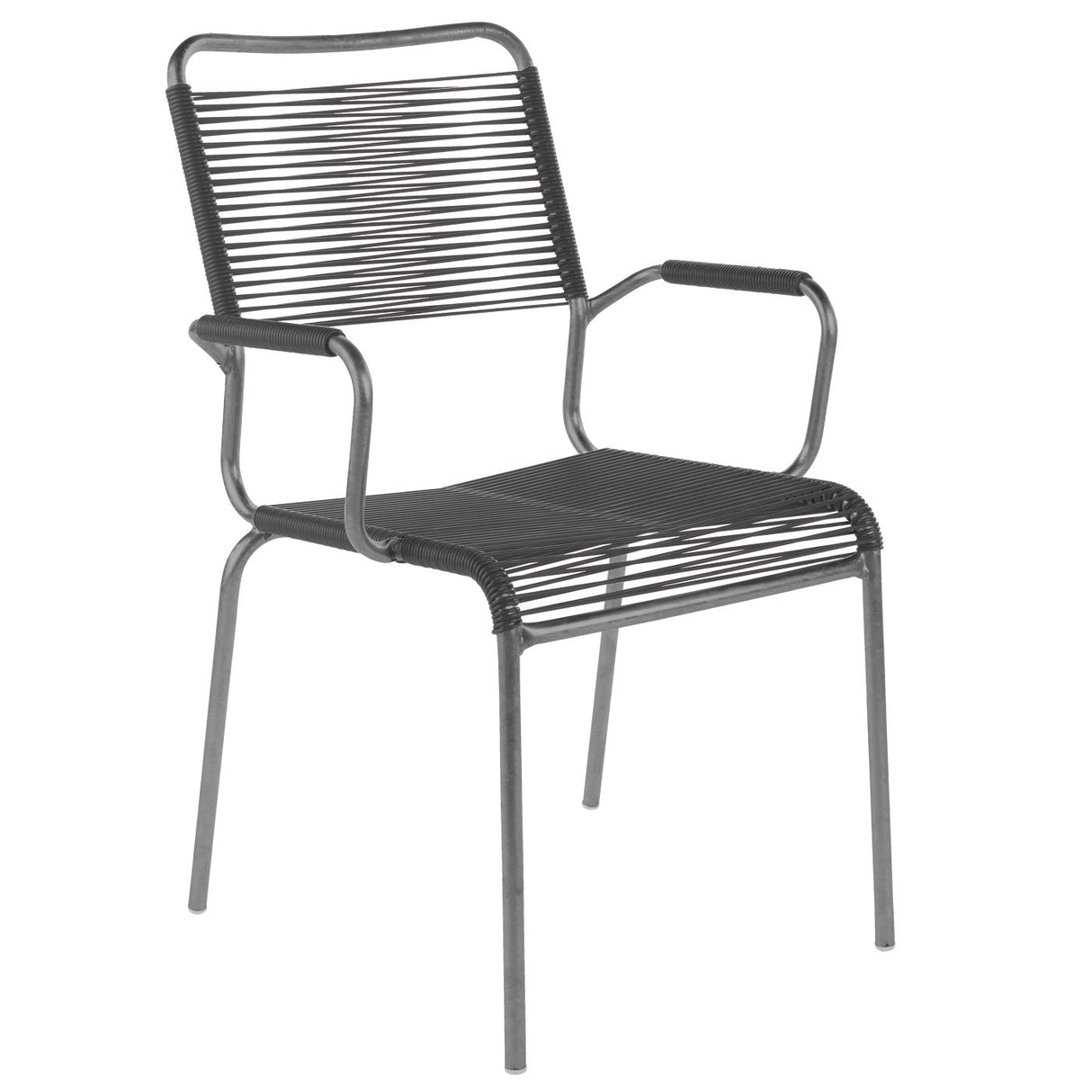 Schaffner Rigi Fauteuil Spaghetti avec accoudoirs Graphite 73 Anthracite 77