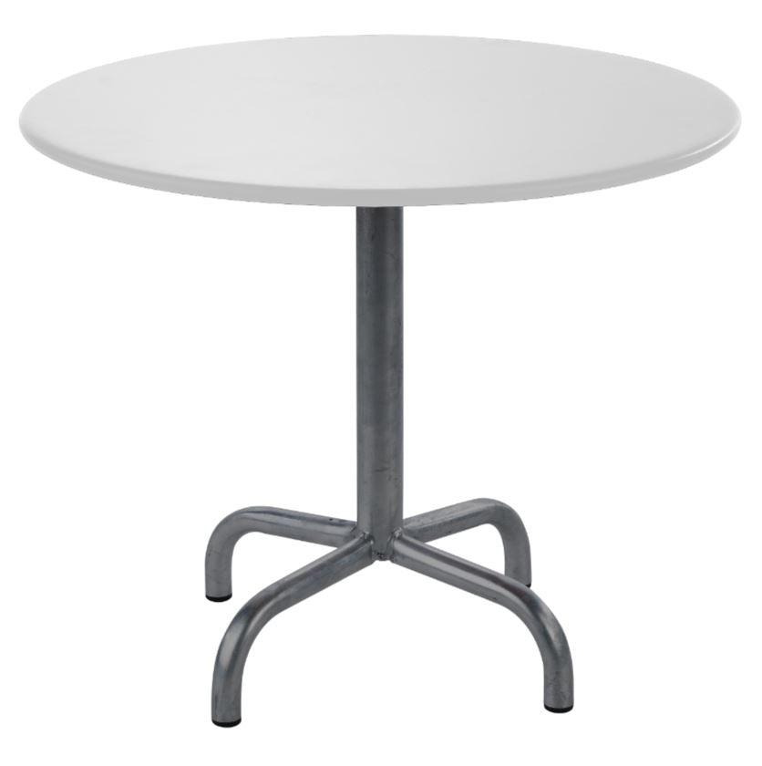 Schaffner Rigi Table d'appoint rabattable Ø60cm Anthracite 77 Blanc 90