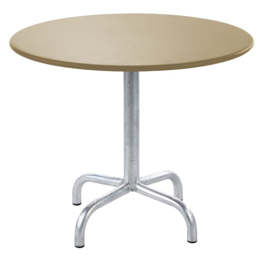 Schaffner Rigi Table d'appoint rabattable Ø60cm Galvanisé à chaud 02 Marron Pastel 83