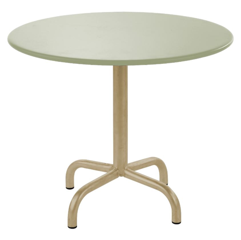 Schaffner Rigi Table d'appoint rabattable Ø60cm Marron Pastel 83 Vert Pastel 64