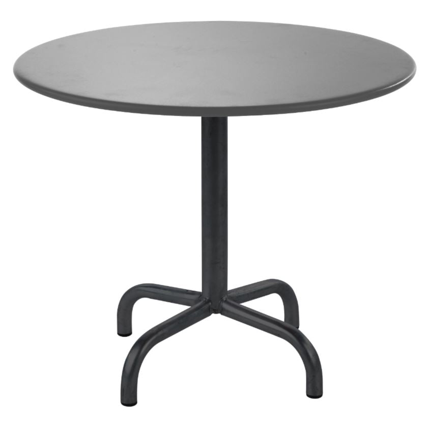 Schaffner Rigi Table d'appoint rabattable Ø60cm Noir 91 Gris Argent 78