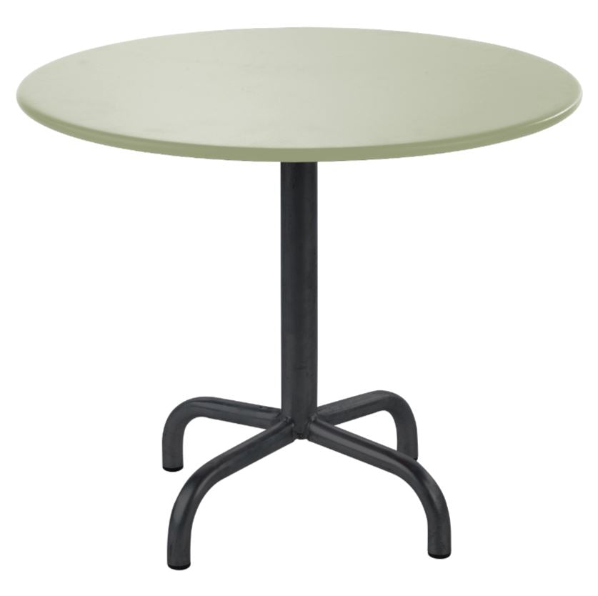 Schaffner Rigi Table d'appoint rabattable Ø60cm Noir 91 Vert Pastel 64