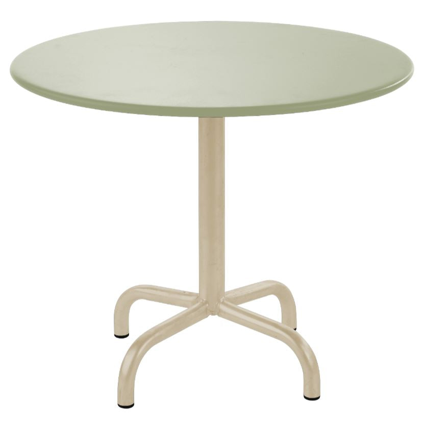 Schaffner Rigi Table d'appoint rabattable Ø60cm Sable Pastel 15 Vert Pastel 64
