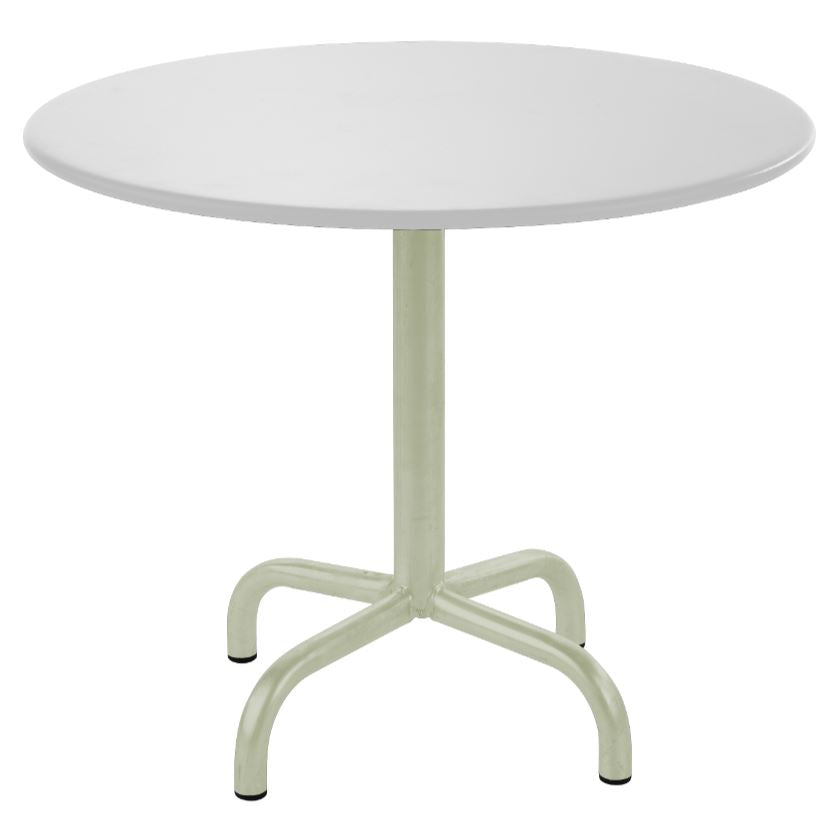 Schaffner Rigi Table d'appoint rabattable Ø60cm Vert Pastel 64 Blanc 90