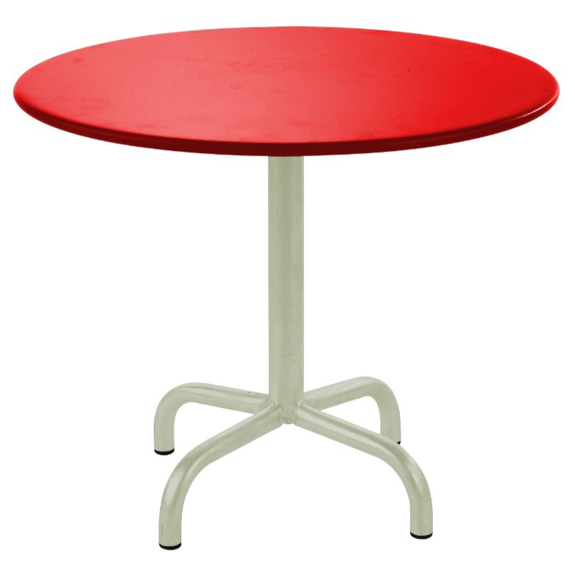 Schaffner Rigi Table d'appoint rabattable Ø60cm Vert Pastel 64 Rouge 30