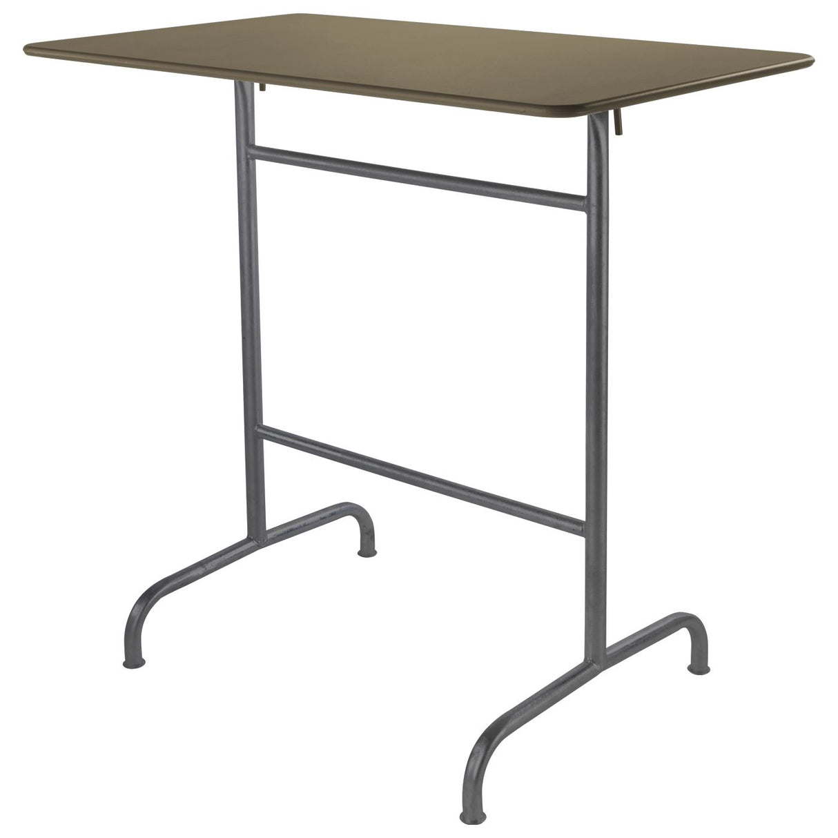 Schaffner Rigi Table haute rabattable 120x70cm Anthracite 77 Champagne 85