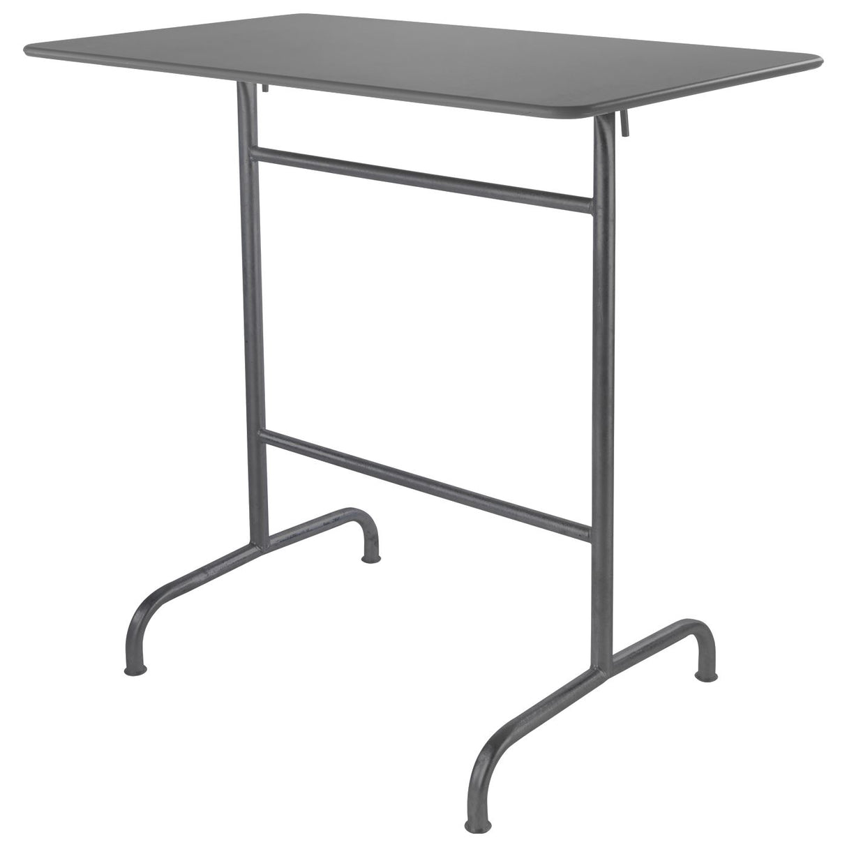 Schaffner Rigi Table haute rabattable 120x70cm Anthracite 77 Gris Argent 78