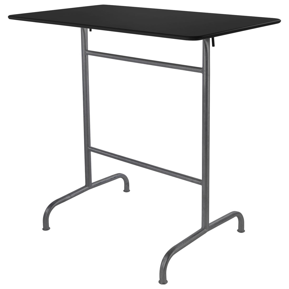 Schaffner Rigi Table haute rabattable 120x70cm Anthracite 77 Noir 91
