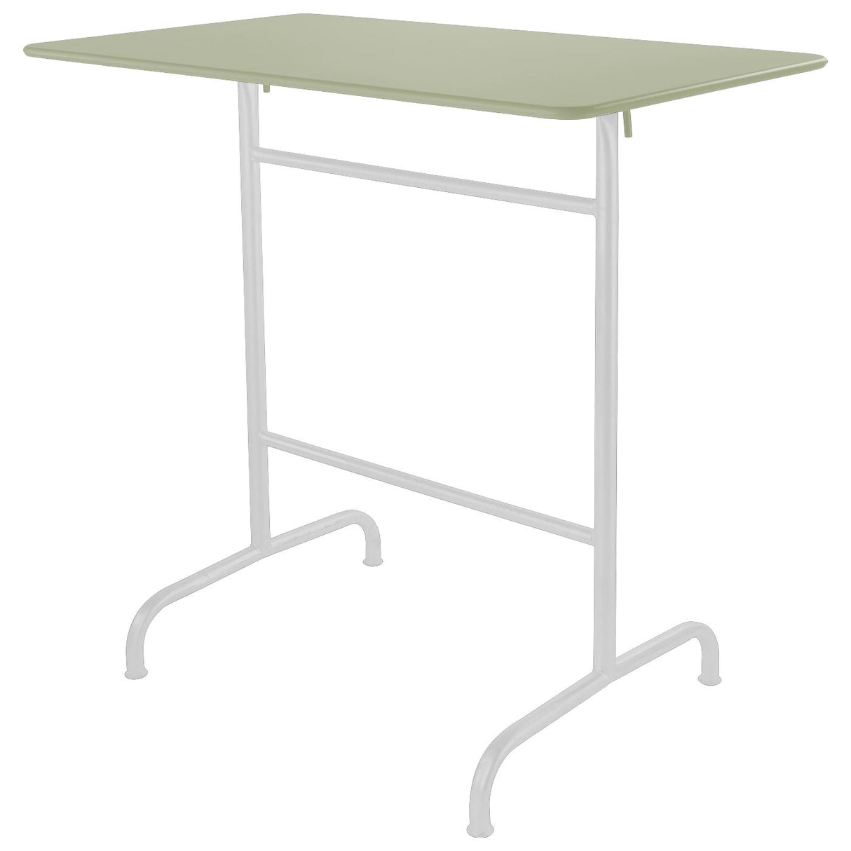 Schaffner Rigi Table haute rabattable 120x70cm Blanc 90 Vert Pastel 64