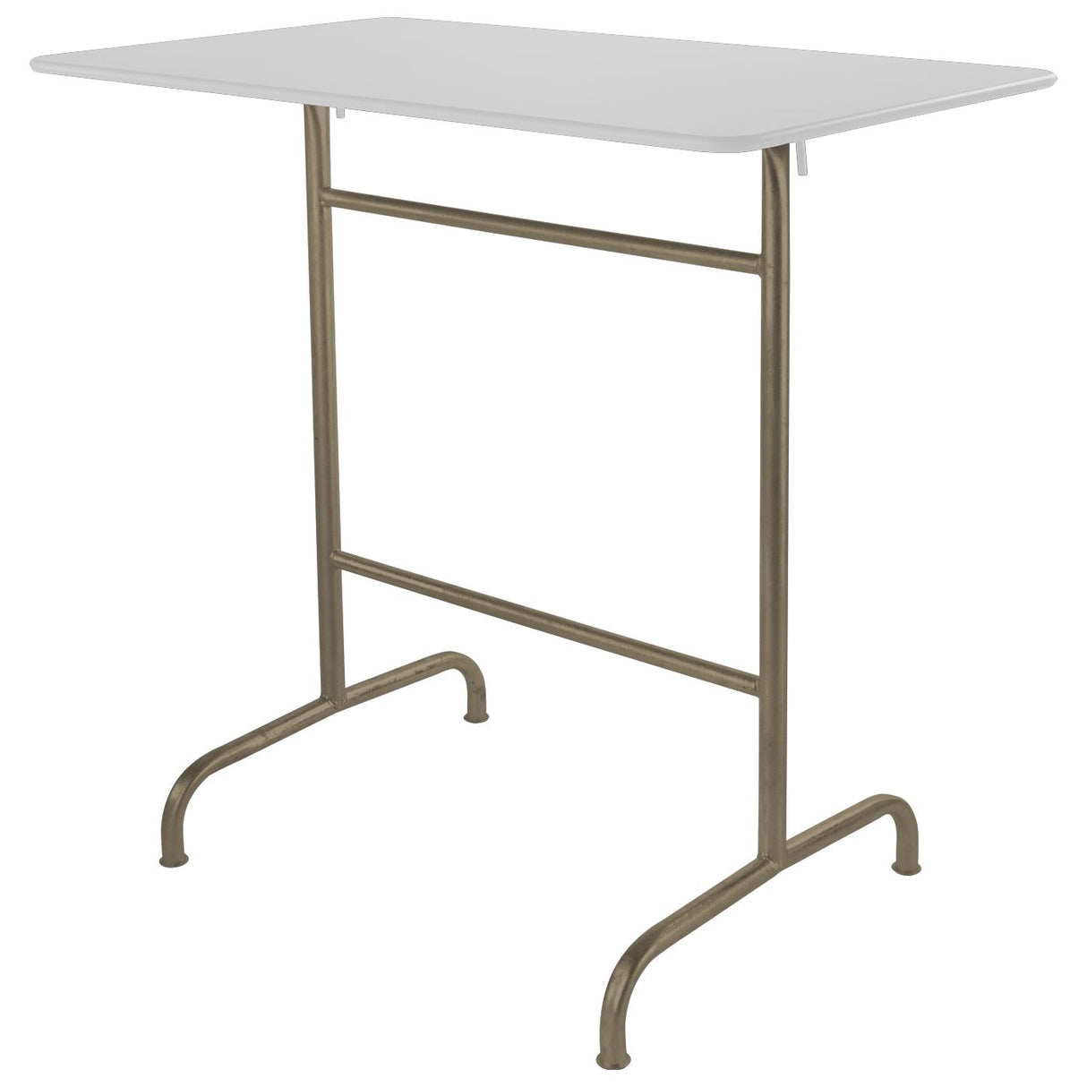 Schaffner Rigi Table haute rabattable 120x70cm Champagne 85 Blanc 90