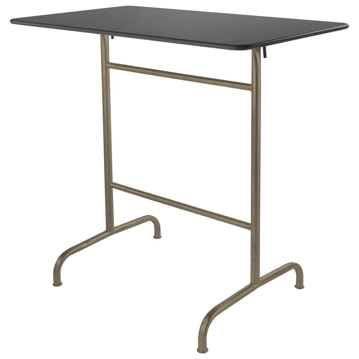Schaffner Rigi Table haute rabattable 120x70cm Champagne 85 Graphite 73