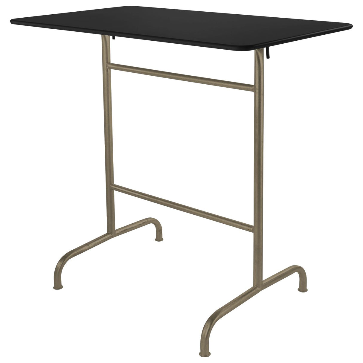 Schaffner Rigi Table haute rabattable 120x70cm Champagne 85 Noir 91