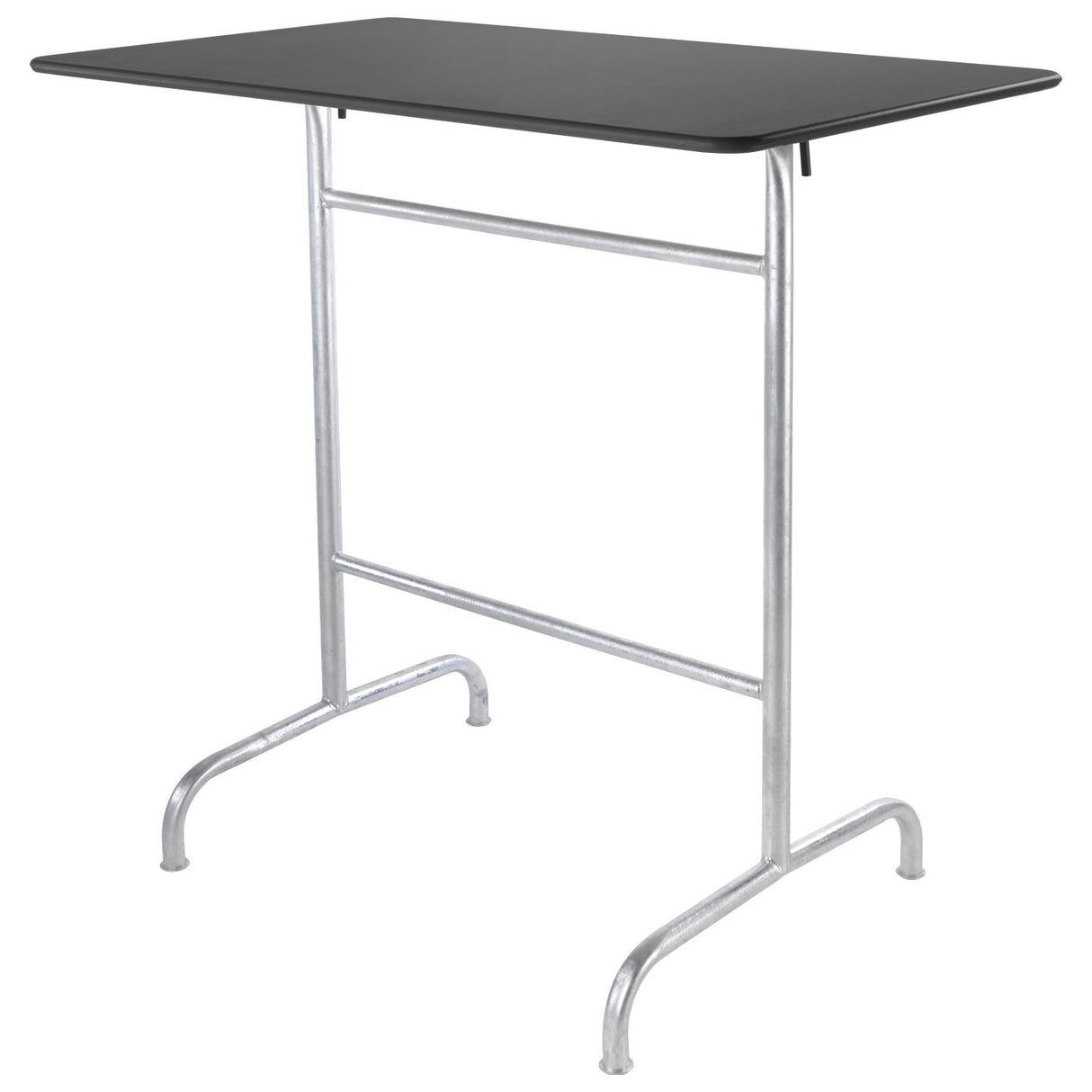 Schaffner Rigi Table haute rabattable 120x70cm Galvanisé à chaud 02 Graphite 73