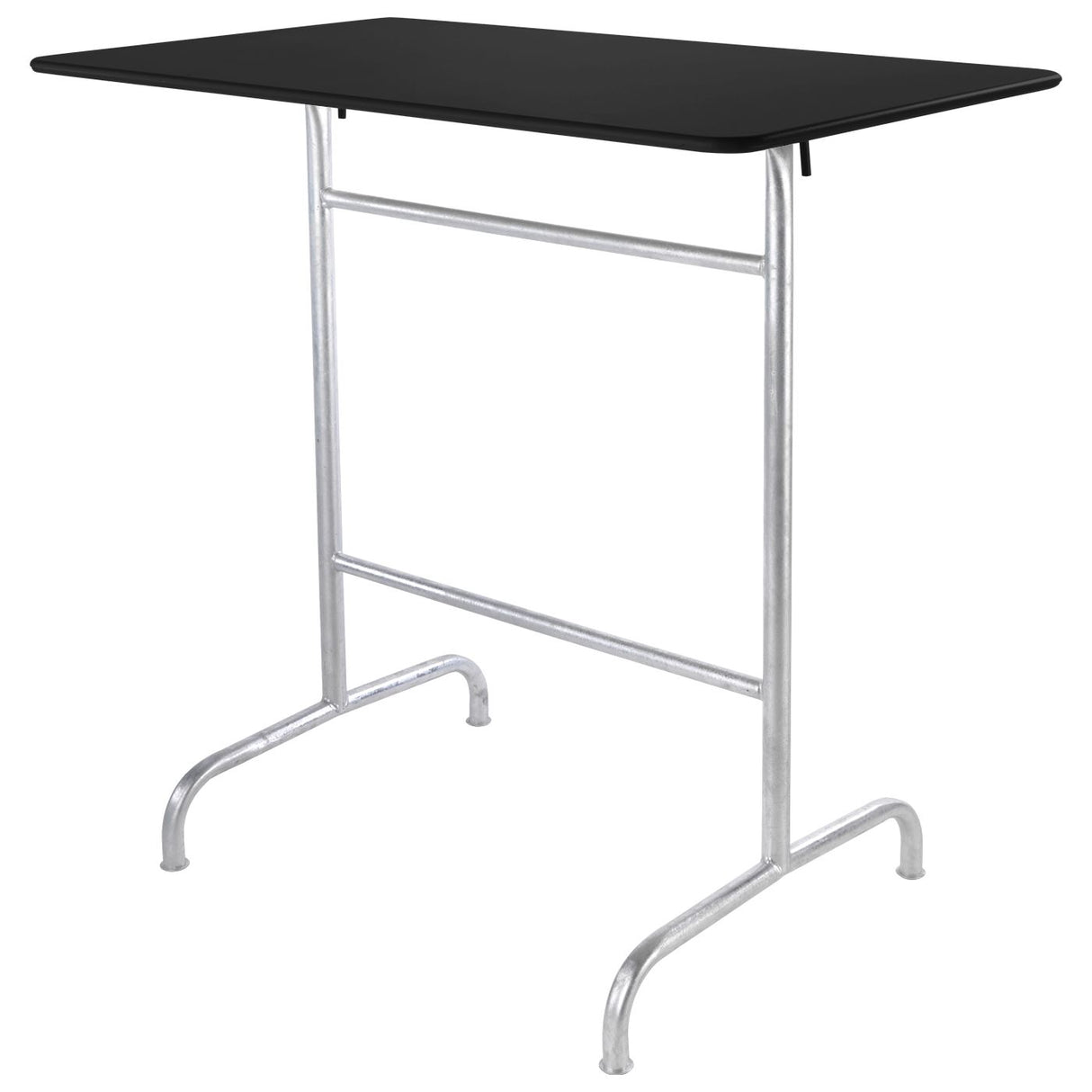 Schaffner Rigi Table haute rabattable 120x70cm Galvanisé à chaud 02 Noir 91