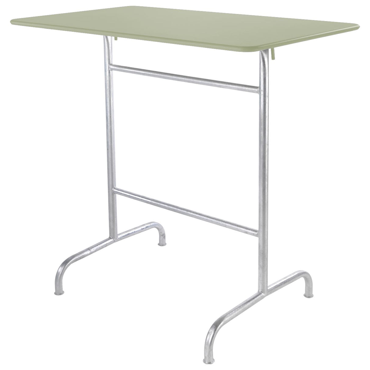 Schaffner Rigi Table haute rabattable 120x70cm Galvanisé à chaud 02 Vert Pastel 64