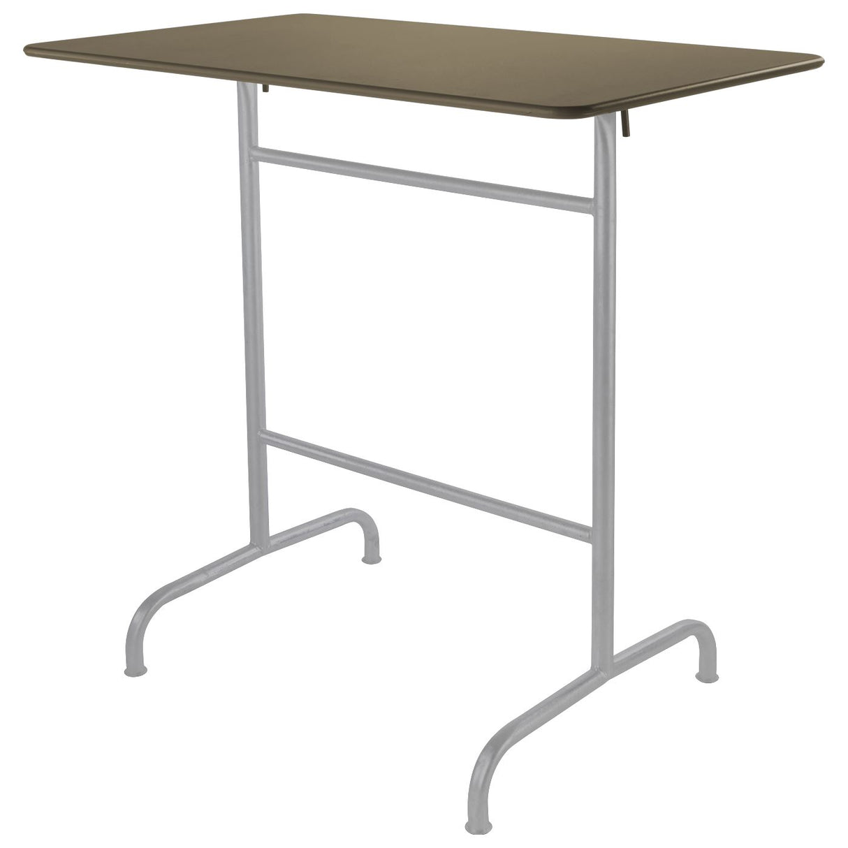Schaffner Rigi Table haute rabattable 120x70cm Gris Argent 78 Champagne 85