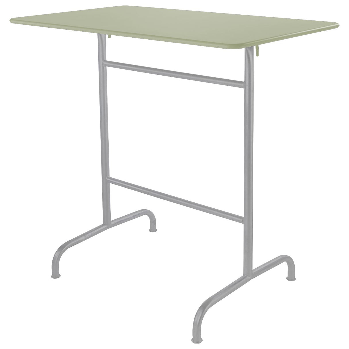 Schaffner Rigi Table haute rabattable 120x70cm Gris Argent 78 Vert Pastel 64