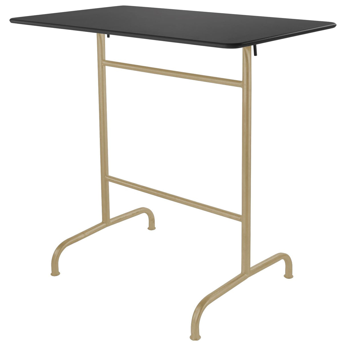 Schaffner Rigi Table haute rabattable 120x70cm Marron Pastel 83 Anthracite 77