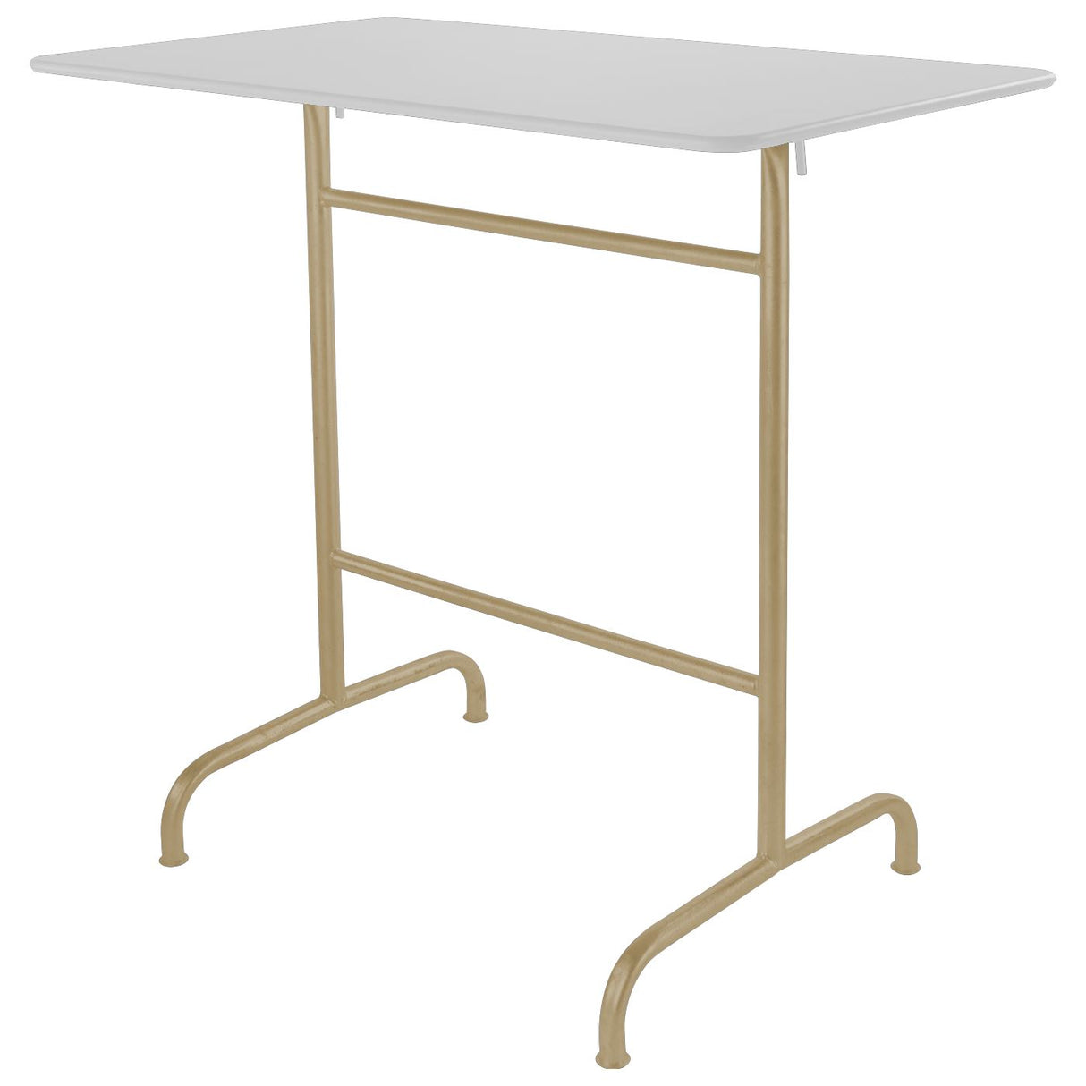 Schaffner Rigi Table haute rabattable 120x70cm Marron Pastel 83 Blanc 90