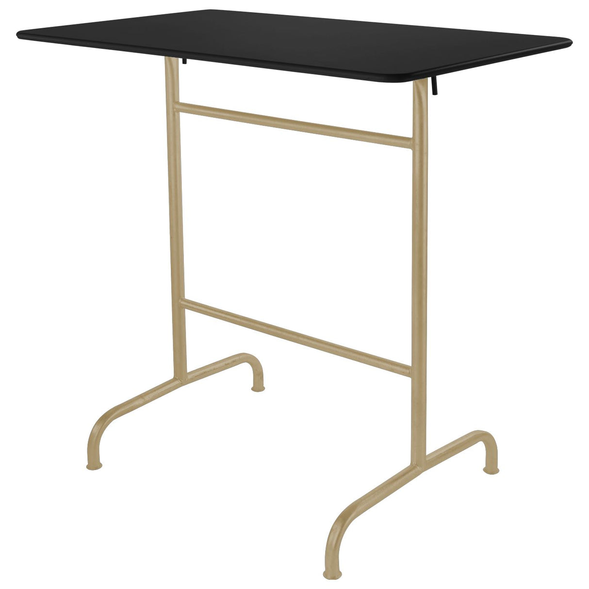 Schaffner Rigi Table haute rabattable 120x70cm Marron Pastel 83 Noir 91