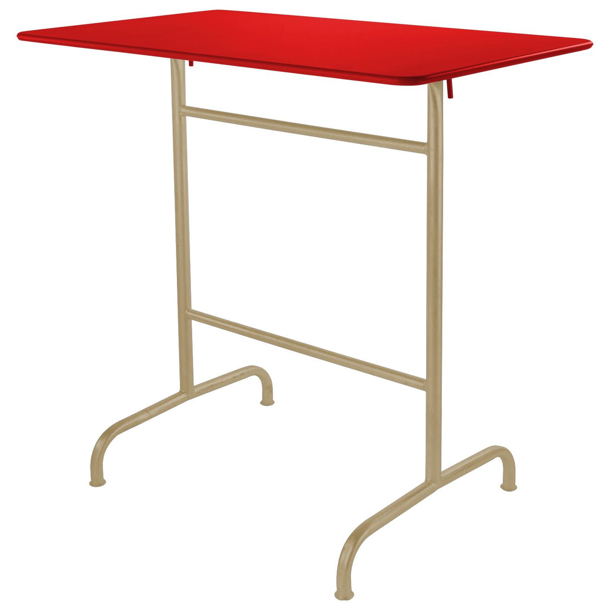 Schaffner Rigi Table haute rabattable 120x70cm Marron Pastel 83 Rouge 30