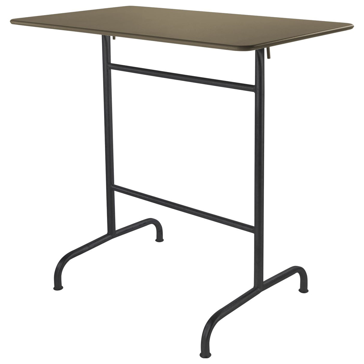 Schaffner Rigi Table haute rabattable 120x70cm Noir 91 Champagne 85