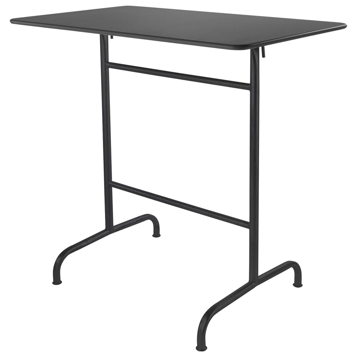 Schaffner Rigi Table haute rabattable 120x70cm Noir 91 Graphite 73