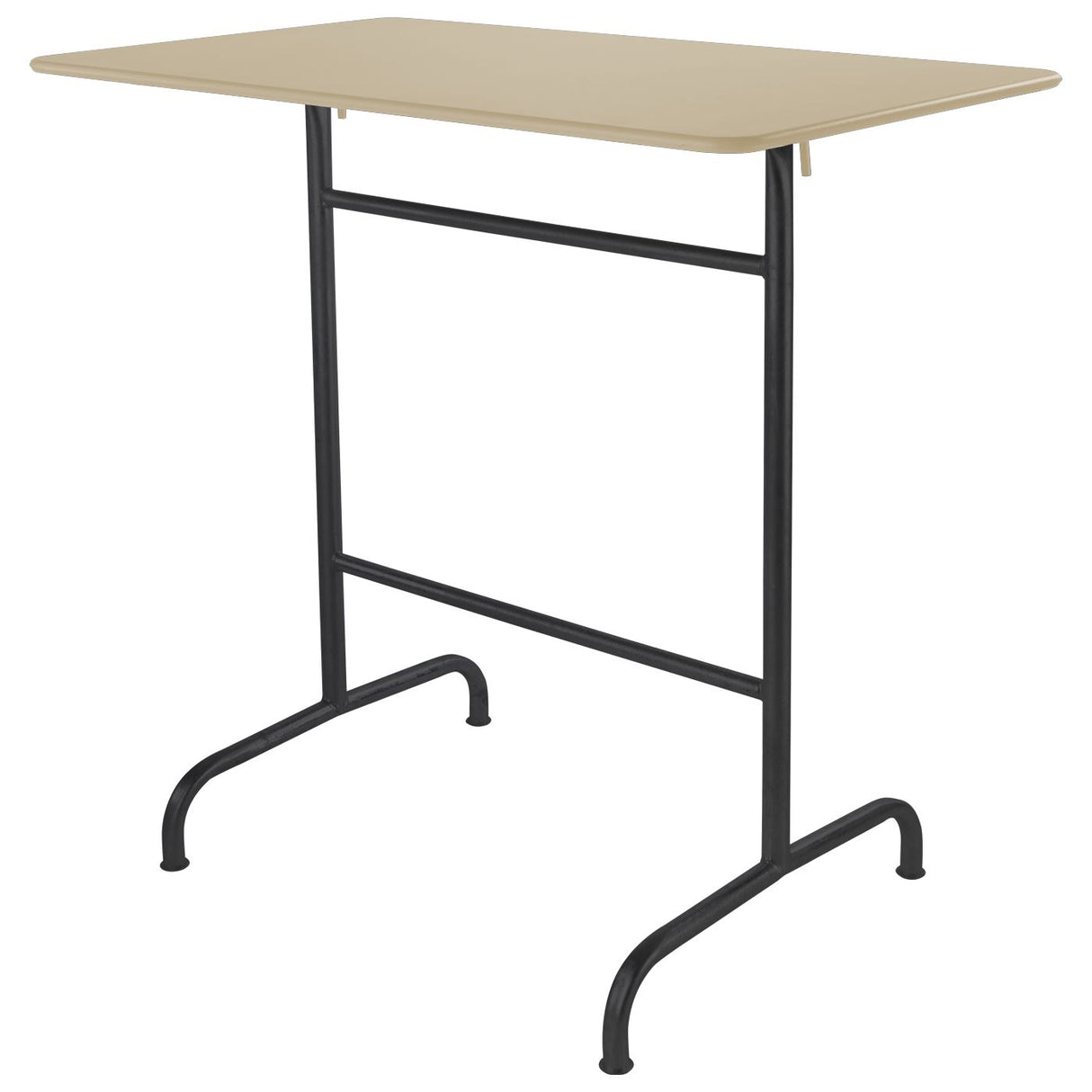 Schaffner Rigi Table haute rabattable 120x70cm Noir 91 Sable Pastel 15