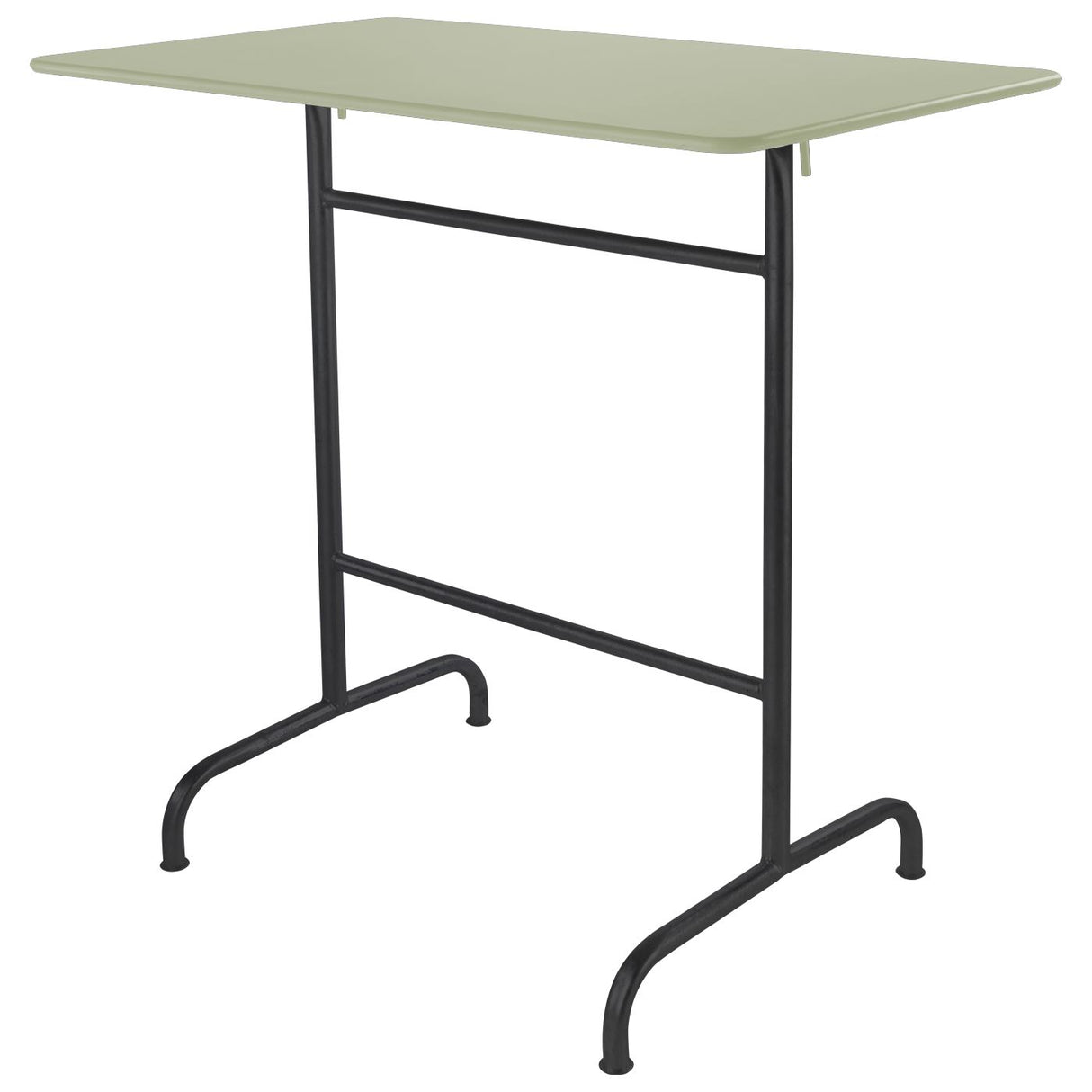 Schaffner Rigi Table haute rabattable 120x70cm Noir 91 Vert Pastel 64