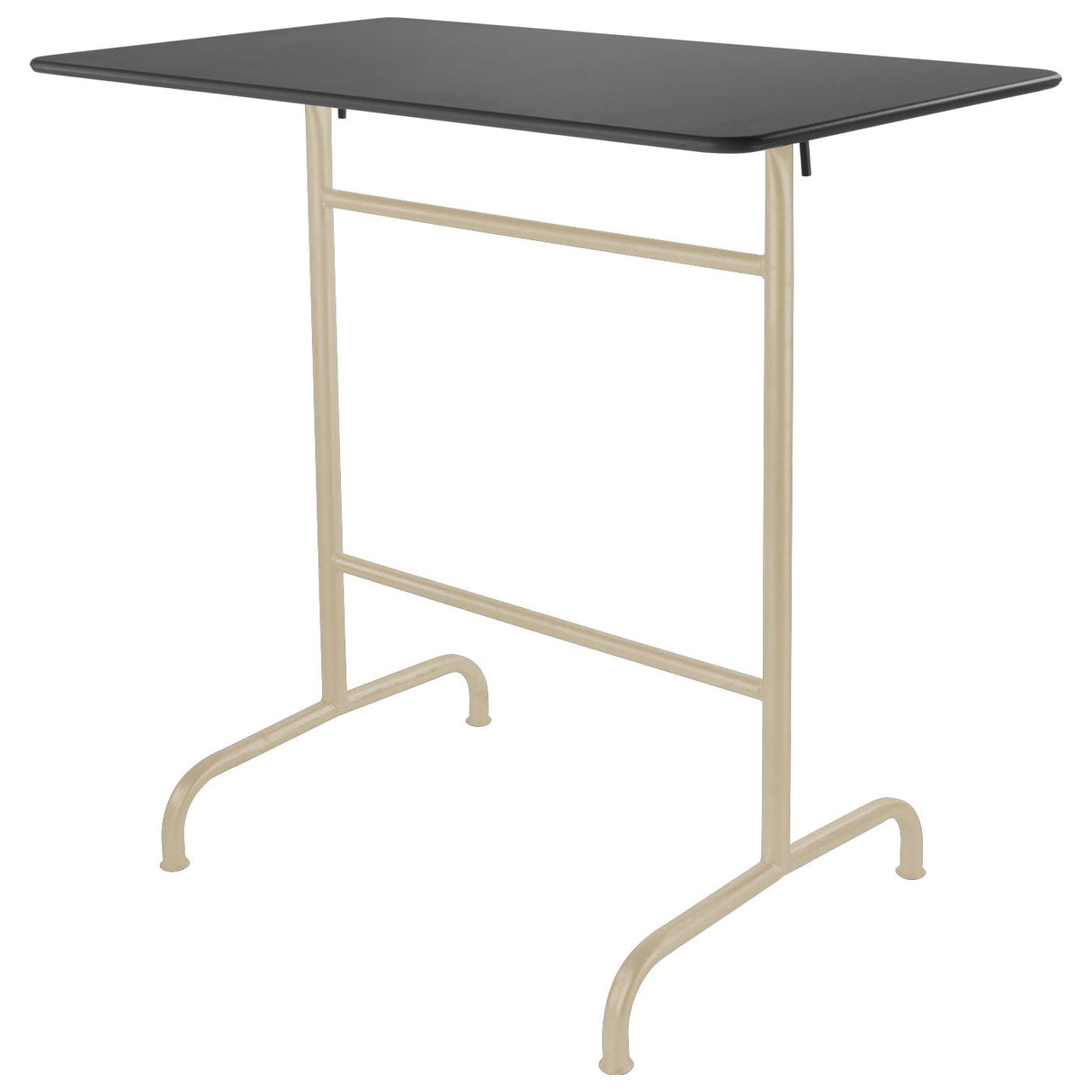 Schaffner Rigi Table haute rabattable 120x70cm Sable Pastel 15 Graphite 73