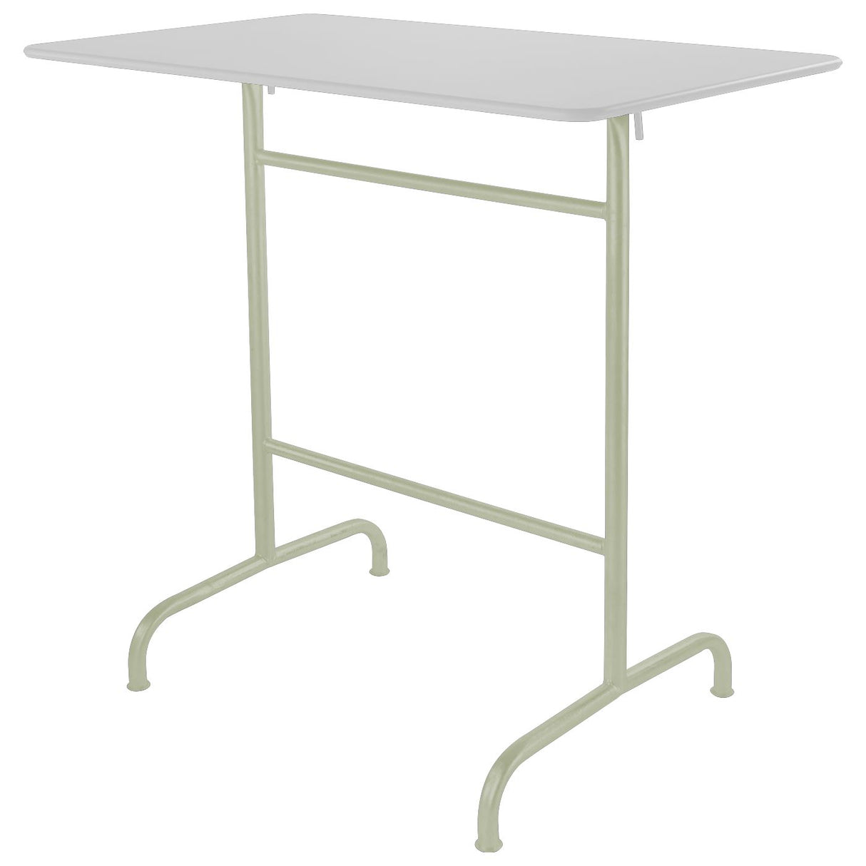 Schaffner Rigi Table haute rabattable 120x70cm Vert Pastel 64 Blanc 90