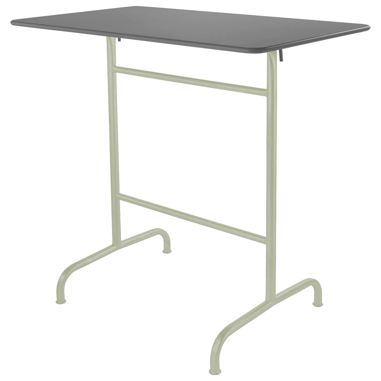 Schaffner Rigi Table haute rabattable 120x70cm Vert Pastel 64 Gris Argent 78
