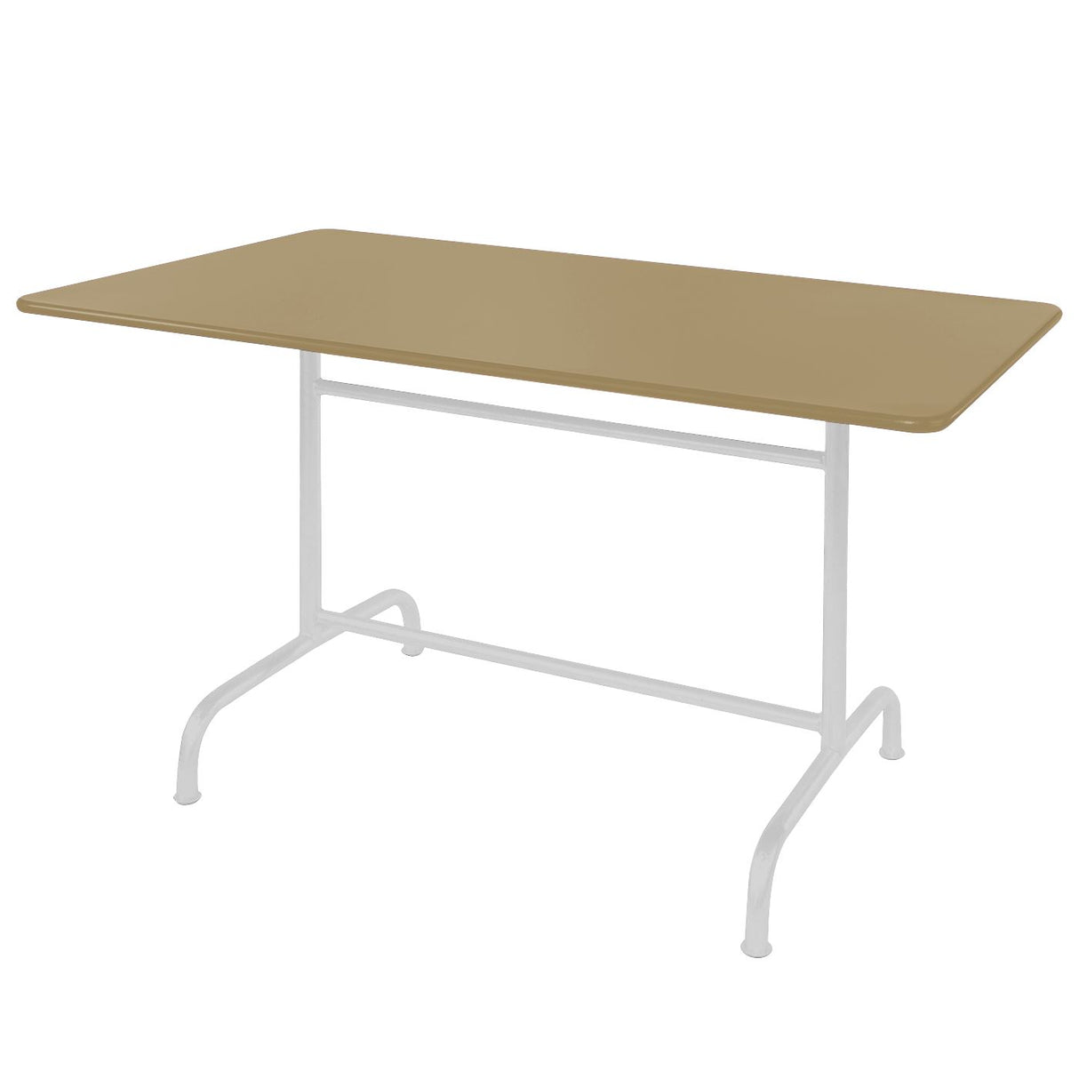 Schaffner Rigi Table repas rabattable 120x70cm Blanc 90 Marron Pastel 83