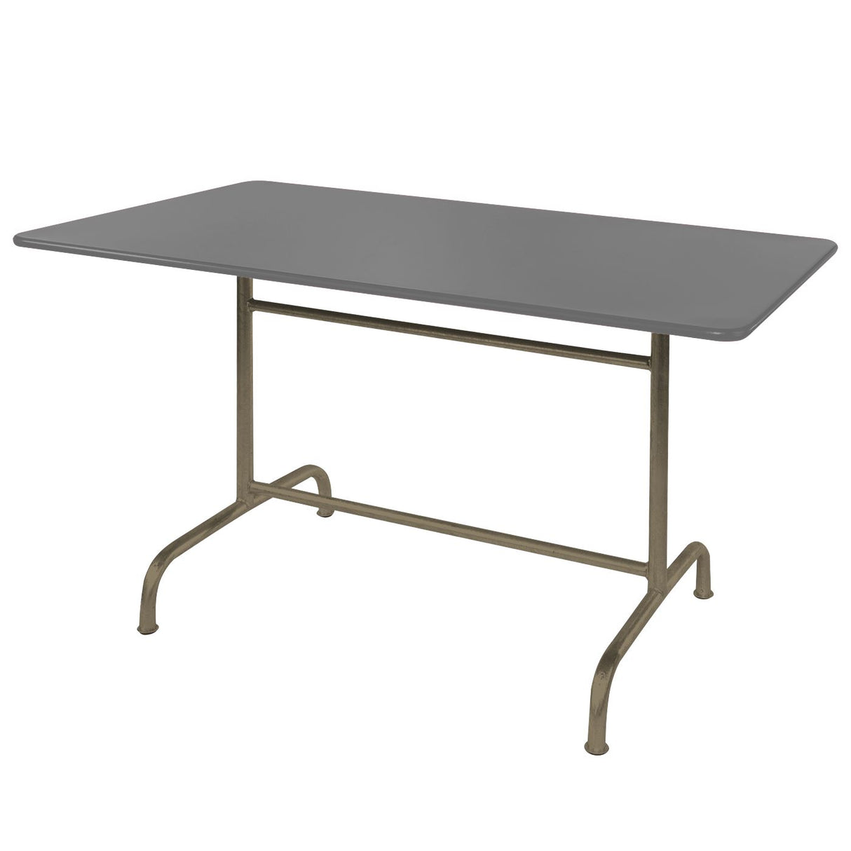 Schaffner Rigi Table repas rabattable 120x70cm Champagne 85 Gris Argent 78