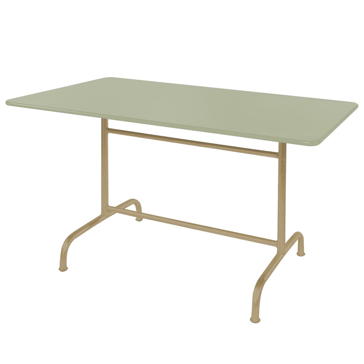 Schaffner Rigi Table repas rabattable 120x70cm Marron Pastel 83 Vert Pastel 64