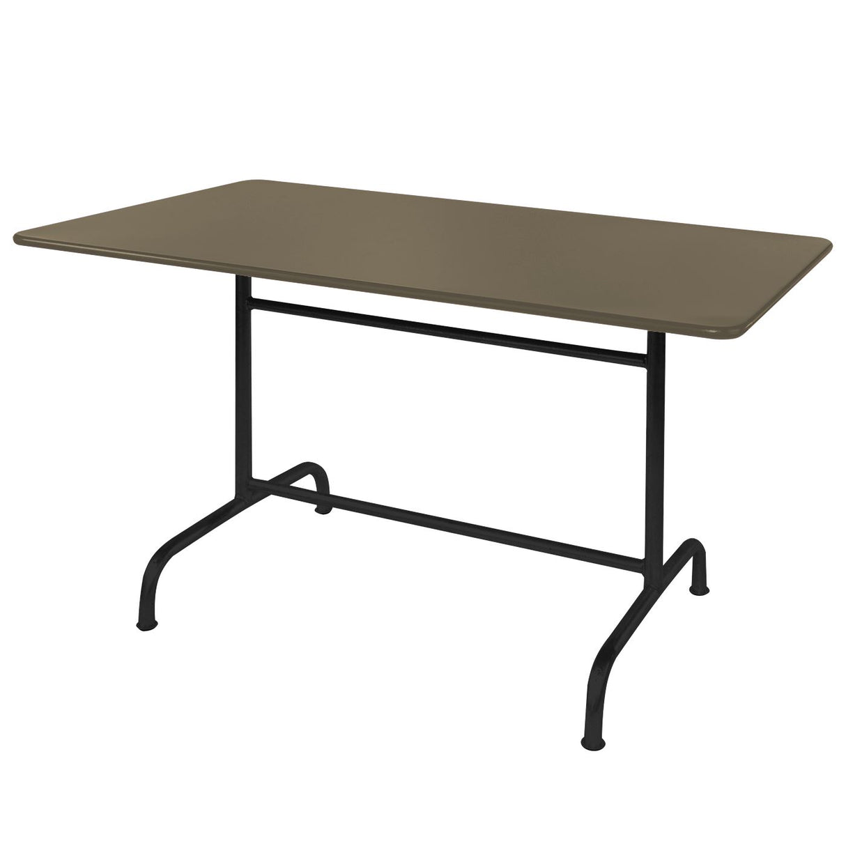 Schaffner Rigi Table repas rabattable 140x80cm Noir 91 Champagne 85