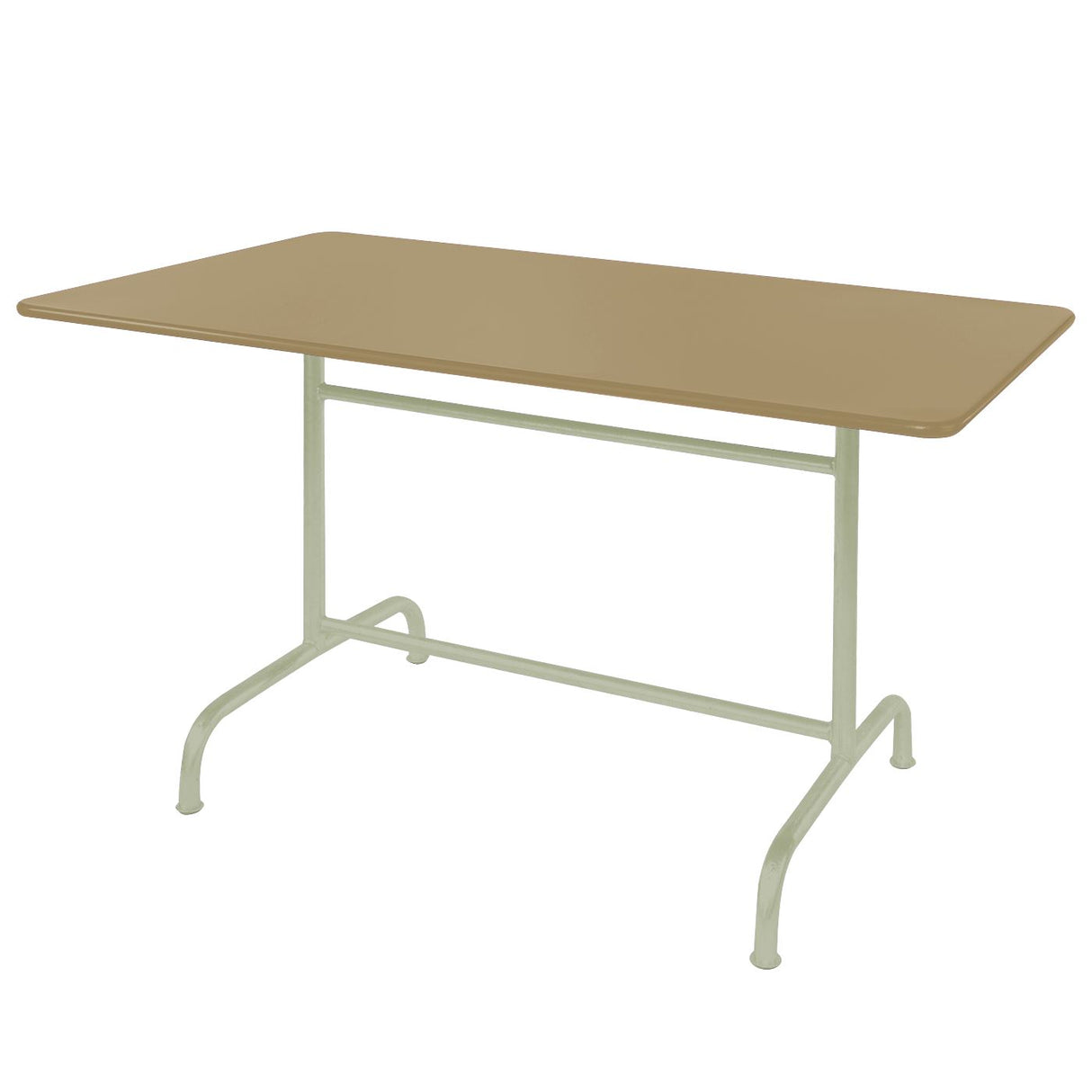 Schaffner Rigi Table repas rabattable 140x80cm Vert Pastel 64 Marron Pastel 83
