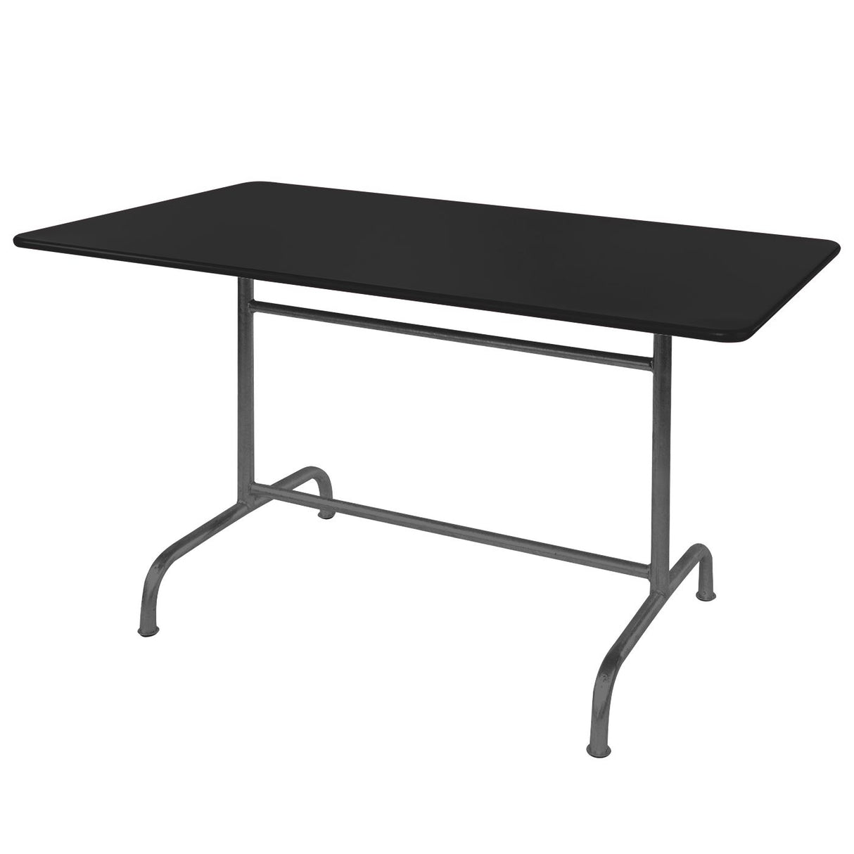 Schaffner Rigi Table repas rabattable 180x80cm Anthracite 77 Noir 91