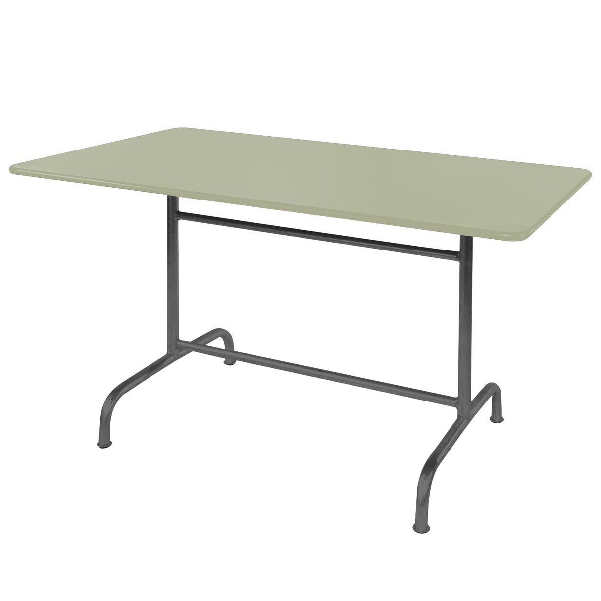 Schaffner Rigi Table repas rabattable 180x80cm Anthracite 77 Vert Pastel 64