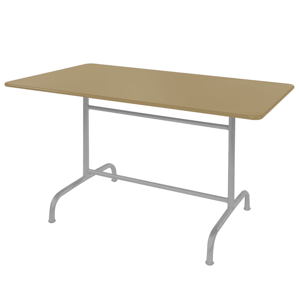 Schaffner Rigi Table repas rabattable 180x80cm Gris Argent 78 Marron Pastel 83