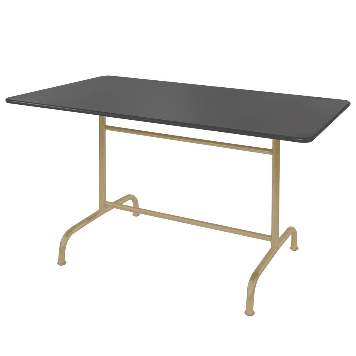 Schaffner Rigi Table repas rabattable 180x80cm Marron Pastel 83 Graphite 73