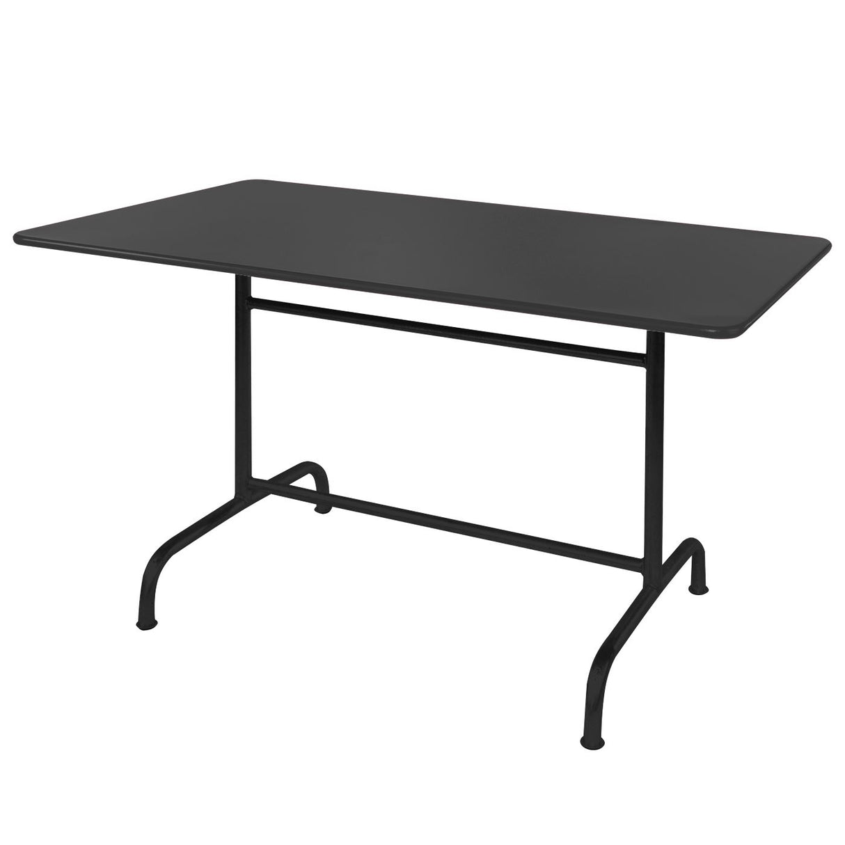Schaffner Rigi Table repas rabattable 180x80cm Noir 91 Anthracite 77
