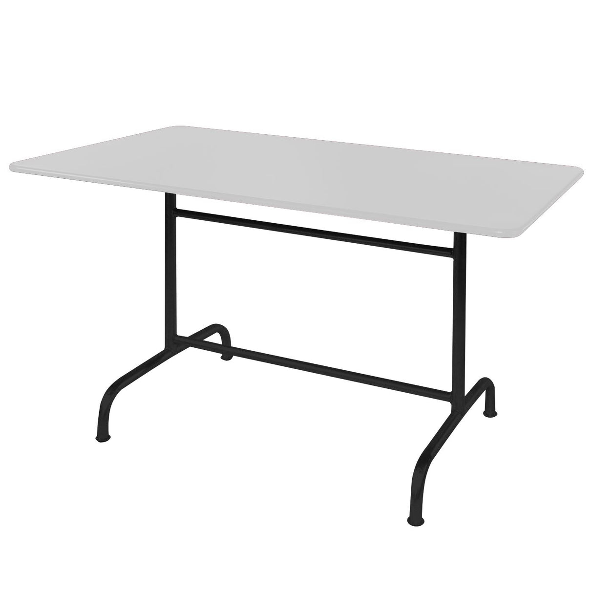 Schaffner Rigi Table repas rabattable 180x80cm Noir 91 Blanc 90