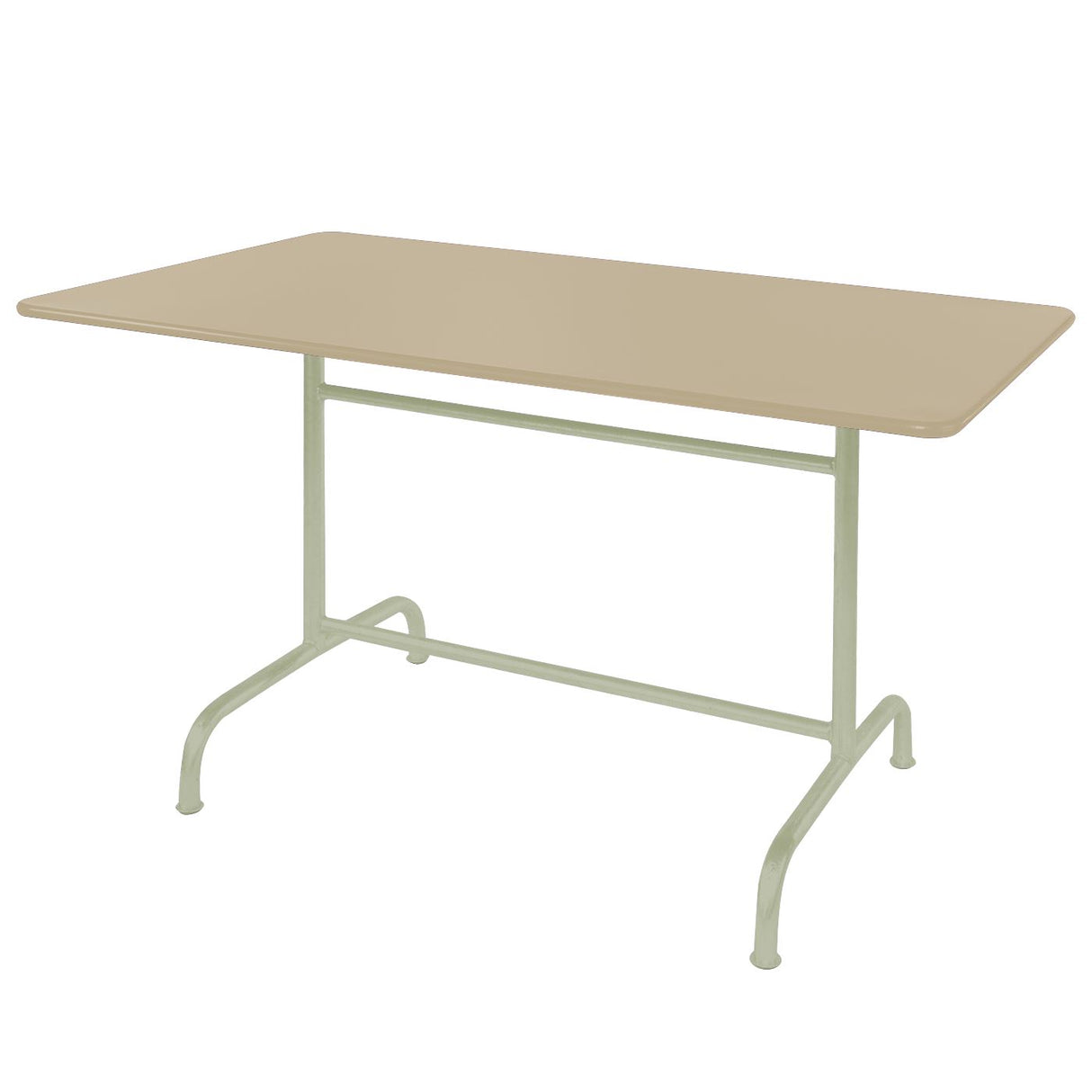 Schaffner Rigi Table repas rabattable 180x80cm Vert Pastel 64 Sable Pastel 15
