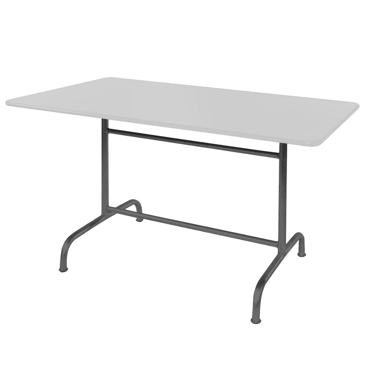 Schaffner Rigi Table repas rabattable 180x90cm Anthracite 77 Blanc 90