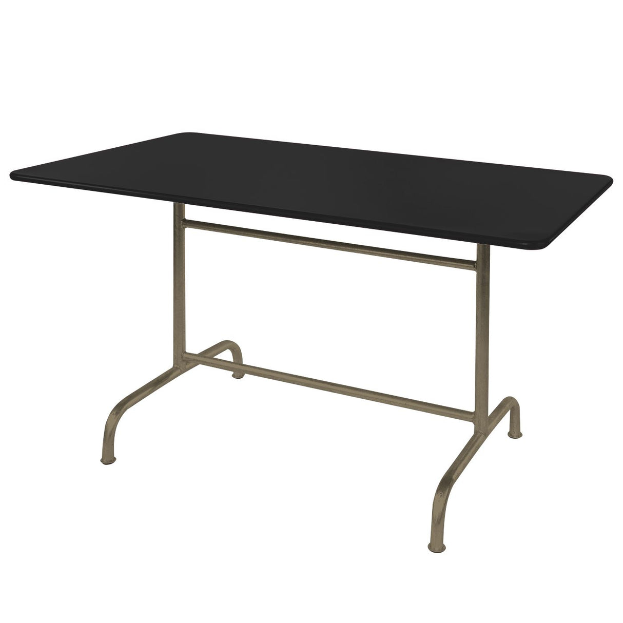 Schaffner Rigi Table repas rabattable 180x90cm Champagne 85 Noir 91