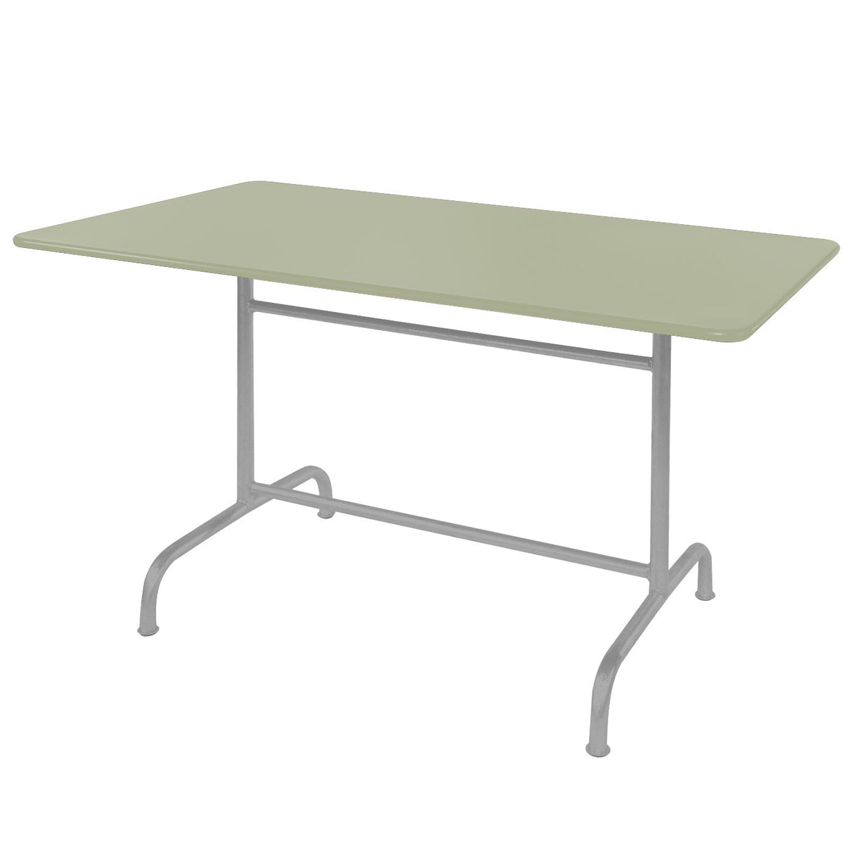 Schaffner Rigi Table repas rabattable 180x90cm Gris Argent 78 Vert Pastel 64