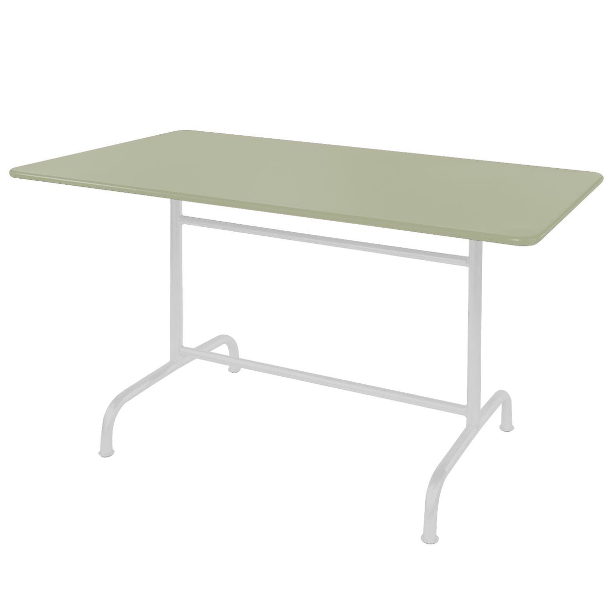Schaffner Rigi Table repas rabattable 240x80cm Blanc 90 Vert Pastel 64