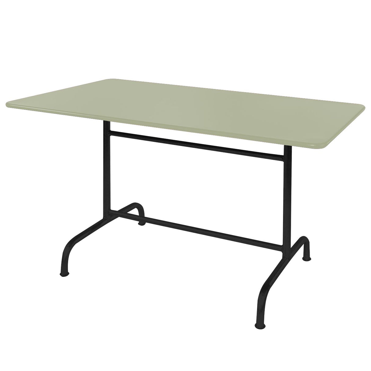Schaffner Rigi Table repas rabattable 240x80cm Noir 91 Vert Pastel 64